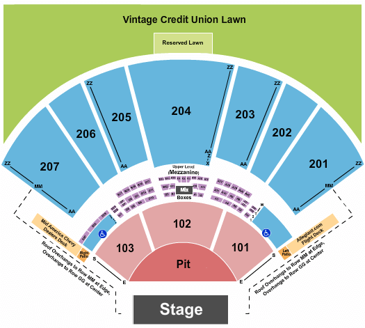 Hollywood Casino Amphitheatre Luke Bryan Seating Chart